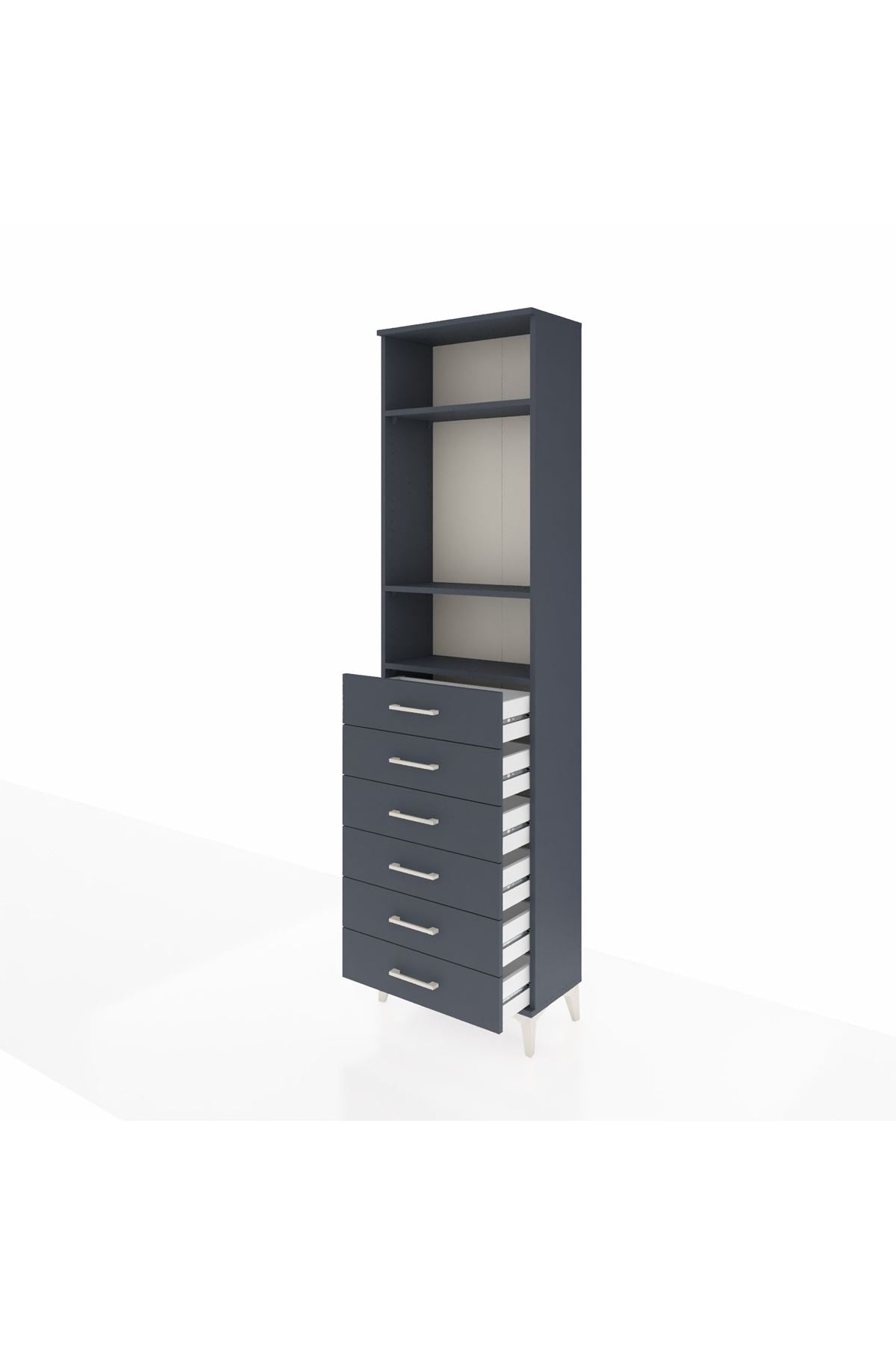 Arges Dolap 3 Raflı 6 Çekmeceli 60x30x221 - S29M111V5A