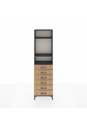 Arges Dolap 3 Raflı 6 Çekmeceli 60x30x221 - S29M111V6A