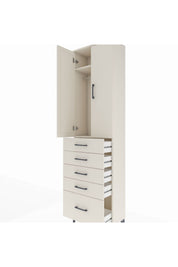 Arges Dolap 2 Raflı 5 Çekmeceli Tek Askılı 60x30x221 - S29M112V1A