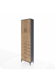 Arges Dolap 2 Raflı 5 Çekmeceli Tek Askılı 60x30x221 - S29M112V6A