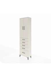 Arges Dolap 3 Raflı 5 Çekmeceli 2 Kapaklı 60x30x221 - S29M113V1A