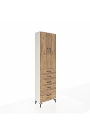 Arges Dolap 3 Raflı 5 Çekmeceli 2 Kapaklı 60x30x221 - S29M113V3A