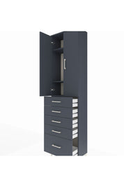 Arges Dolap 3 Raflı 5 Çekmeceli 2 Kapaklı 60x30x221 - S29M113V5A