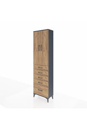 Arges Dolap 3 Raflı 5 Çekmeceli 2 Kapaklı 60x30x221 - S29M113V6A