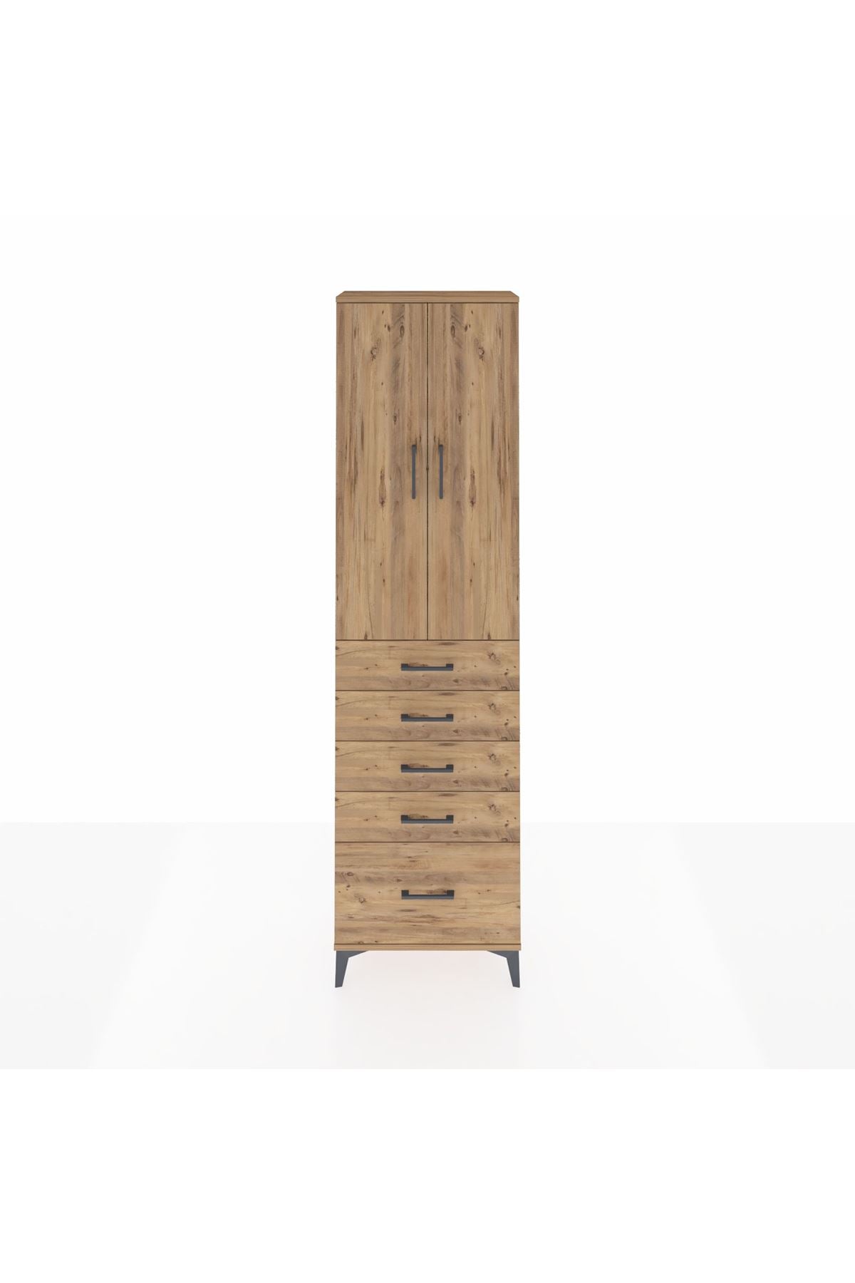 Arges Dolap 3 Raflı 5 Çekmeceli 2 Kapaklı 60x30x221 - S29M113V9A