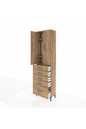 Arges Dolap 3 Raflı 5 Çekmeceli 2 Kapaklı 60x30x221 - S29M113V9A