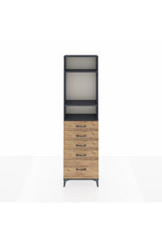 Arges Dolap 3 Raflı 5 Çekmeceli 60x30x221 - S29M114V6A