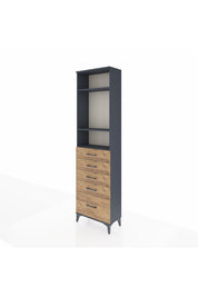 Arges Dolap 3 Raflı 5 Çekmeceli 60x30x221 - S29M114V6A
