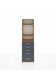 Arges Dolap 3 Raflı 5 Çekmeceli 60x30x221 - S29M114V8A