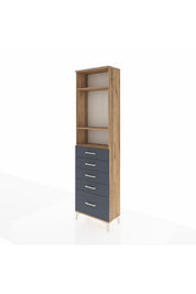 Arges Dolap 3 Raflı 5 Çekmeceli 60x30x221 - S29M114V8A