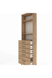 Arges Dolap 3 Raflı 5 Çekmeceli 60x30x221 - S29M114V9A