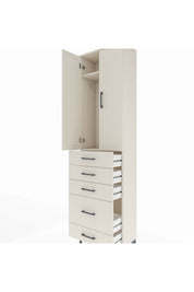 Arges Dolap 2 Raflı 5 Çekmeceli Tek Askılı 60x30x221 - S29M115V1A