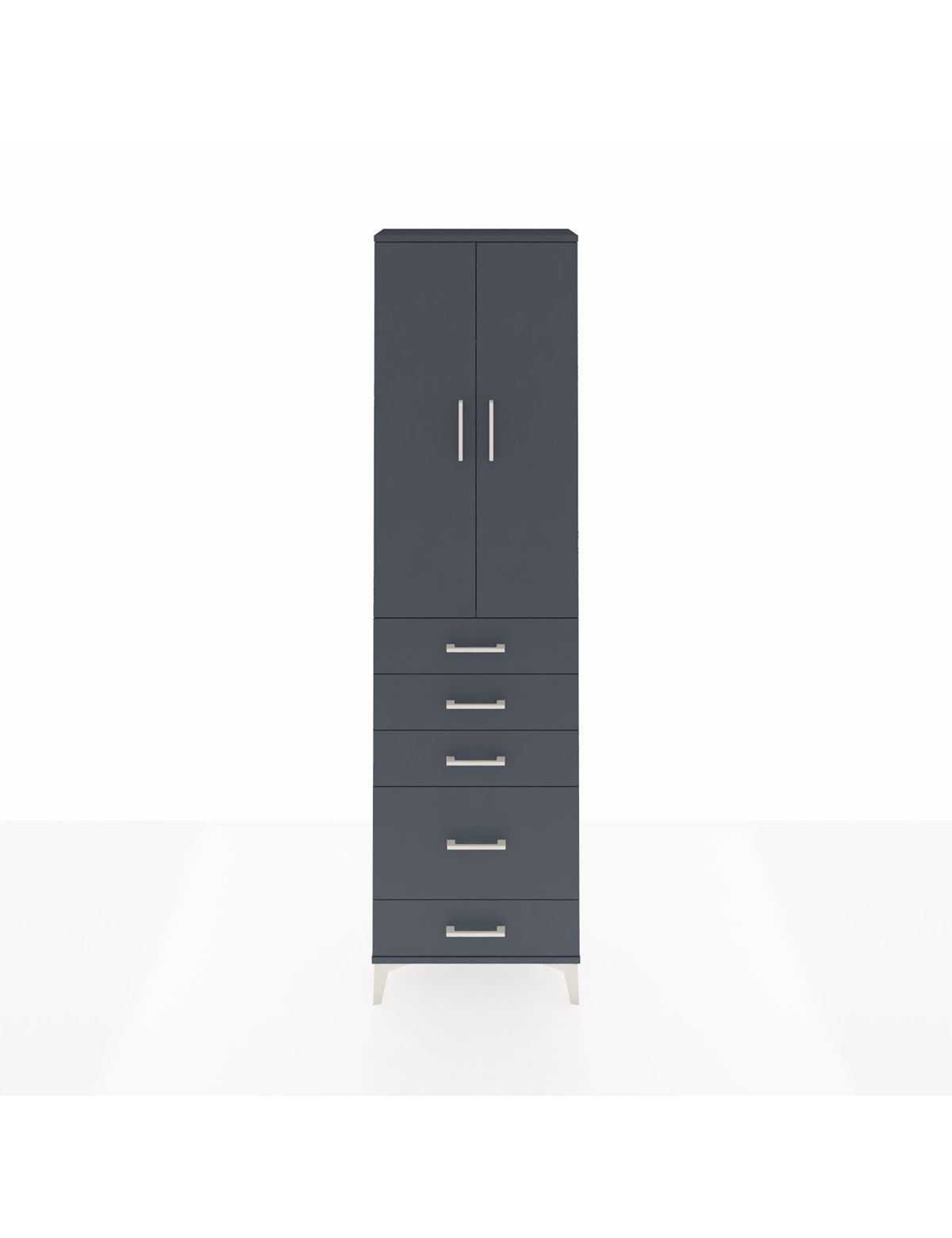 Arges Dolap 2 Raflı 5 Çekmeceli Tek Askılı 60x30x221 - S29M115V5A