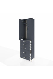 Arges Dolap 2 Raflı 5 Çekmeceli Tek Askılı 60x30x221 - S29M115V5A