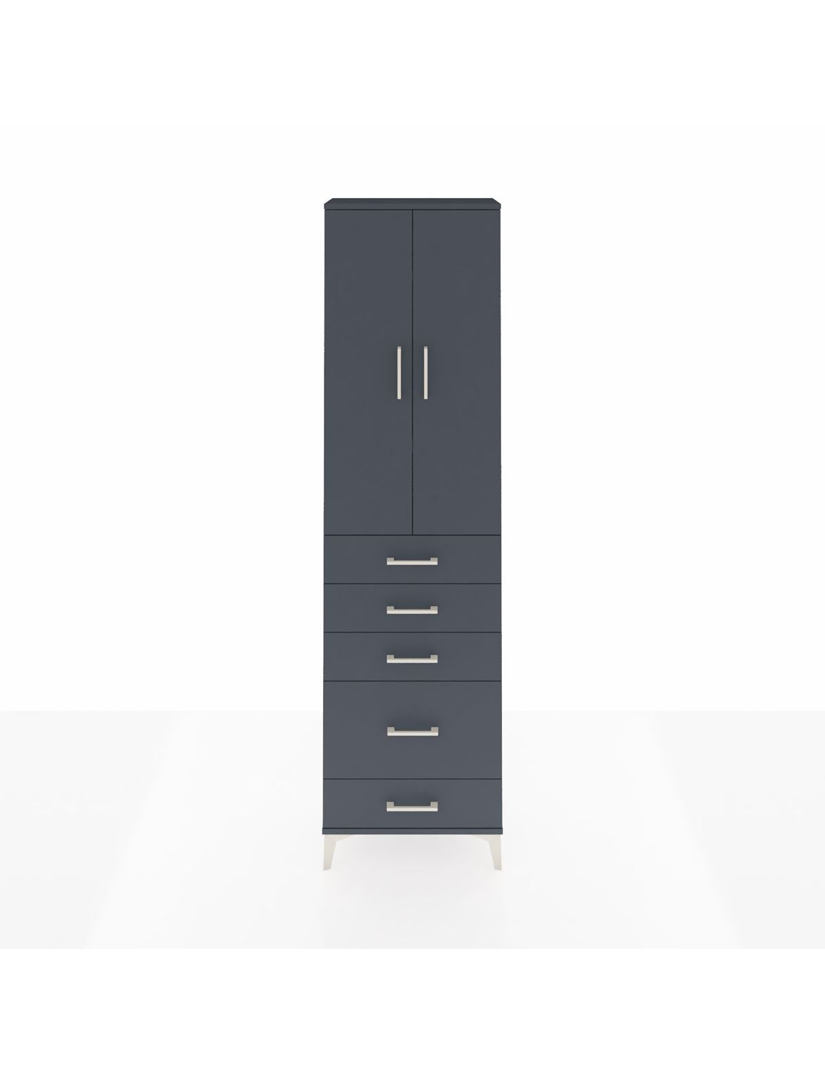 Arges Dolap 3 Raflı 5 Çekmeceli 2 Kapaklı 60x30x221 - S29M116V5A