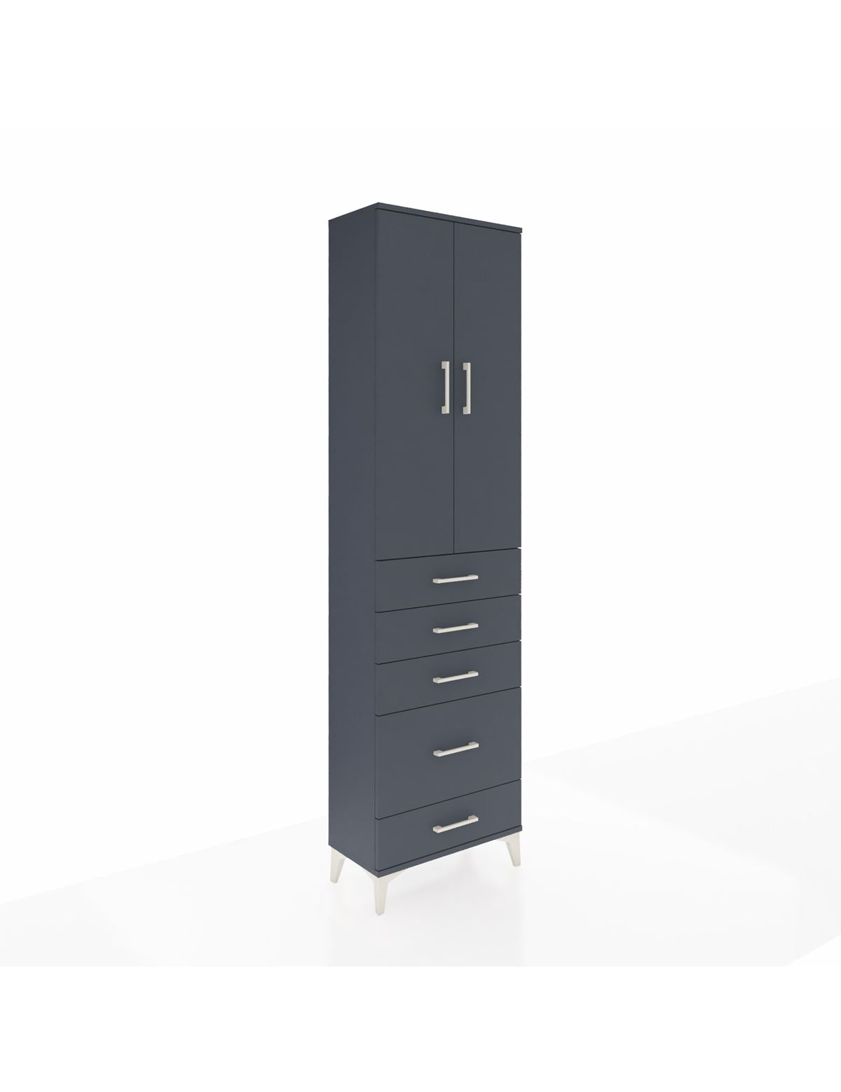 Arges Dolap 3 Raflı 5 Çekmeceli 2 Kapaklı 60x30x221 - S29M116V5A