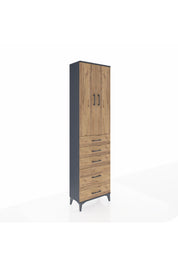Arges Dolap 3 Raflı 5 Çekmeceli 2 Kapaklı 60x30x221 - S29M116V6A
