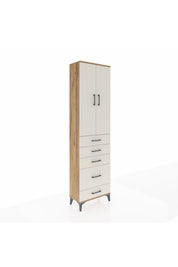 Arges Dolap 3 Raflı 5 Çekmeceli 2 Kapaklı 60x30x221 - S29M116V7A