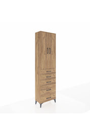 Arges Dolap 3 Raflı 5 Çekmeceli 2 Kapaklı 60x30x221 - S29M116V9A