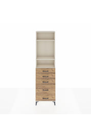 Arges Dolap 3 Raflı 5 Çekmeceli 60x30x221 - S29M117V3A