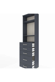 Arges Dolap 3 Raflı 5 Çekmeceli 60x30x221 - S29M117V5A