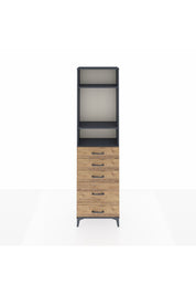 Arges Dolap 3 Raflı 5 Çekmeceli 60x30x221 - S29M117V6A