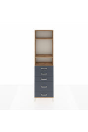 Arges Dolap 3 Raflı 5 Çekmeceli 60x30x221 - S29M117V8A