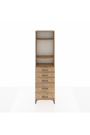 Arges Dolap 3 Raflı 5 Çekmeceli 60x30x221 - S29M117V9A