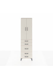 Arges Dolap 2 Raflı 5 Çekmeceli Tek Askılı 60x30x221 - S29M118V1A