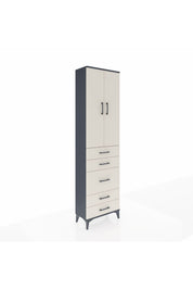Arges Dolap 2 Raflı 5 Çekmeceli Tek Askılı 60x30x221 - S29M118V4A