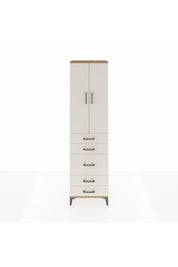 Arges Dolap 2 Raflı 5 Çekmeceli Tek Askılı 60x30x221 - S29M118V7A
