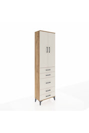 Arges Dolap 2 Raflı 5 Çekmeceli Tek Askılı 60x30x221 - S29M118V7A
