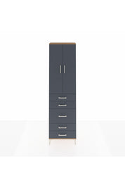 Arges Dolap 2 Raflı 5 Çekmeceli Tek Askılı 60x30x221 - S29M118V8A