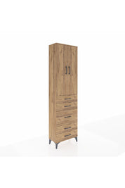 Arges Dolap 2 Raflı 5 Çekmeceli Tek Askılı 60x30x221 - S29M118V9A
