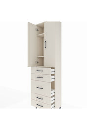 Arges Dolap 3 Raflı 5 Çekmeceli 2 Kapaklı 60x30x221 - S29M119V1A