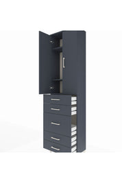 Arges Dolap 3 Raflı 5 Çekmeceli 2 Kapaklı 60x30x221 - S29M119V5A