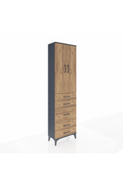 Arges Dolap 3 Raflı 5 Çekmeceli 2 Kapaklı 60x30x221 - S29M119V6A