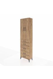 Arges Dolap 3 Raflı 5 Çekmeceli 2 Kapaklı 60x30x221 - S29M119V9A