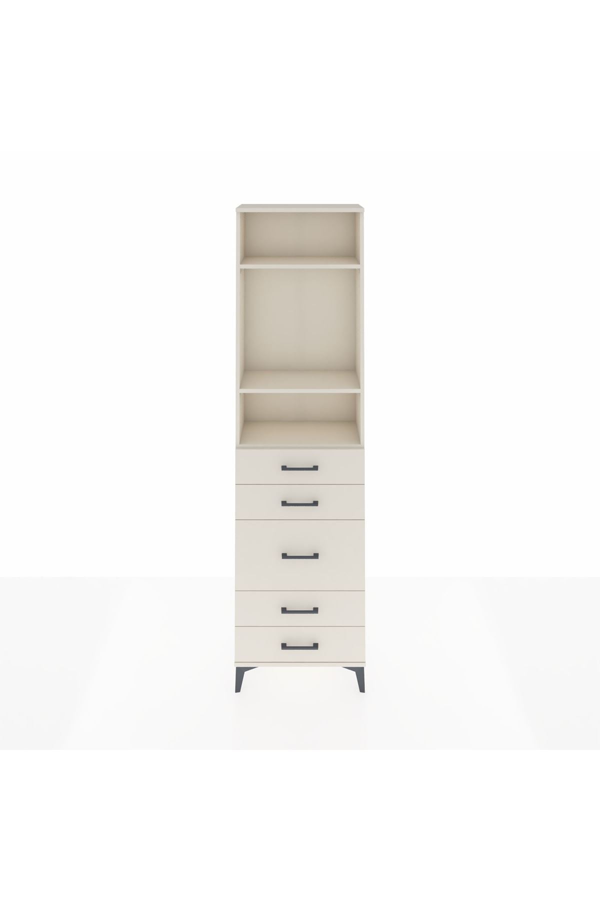 Arges Dolap 3 Raflı 5 Çekmeceli 60x30x221 - S29M120V1A