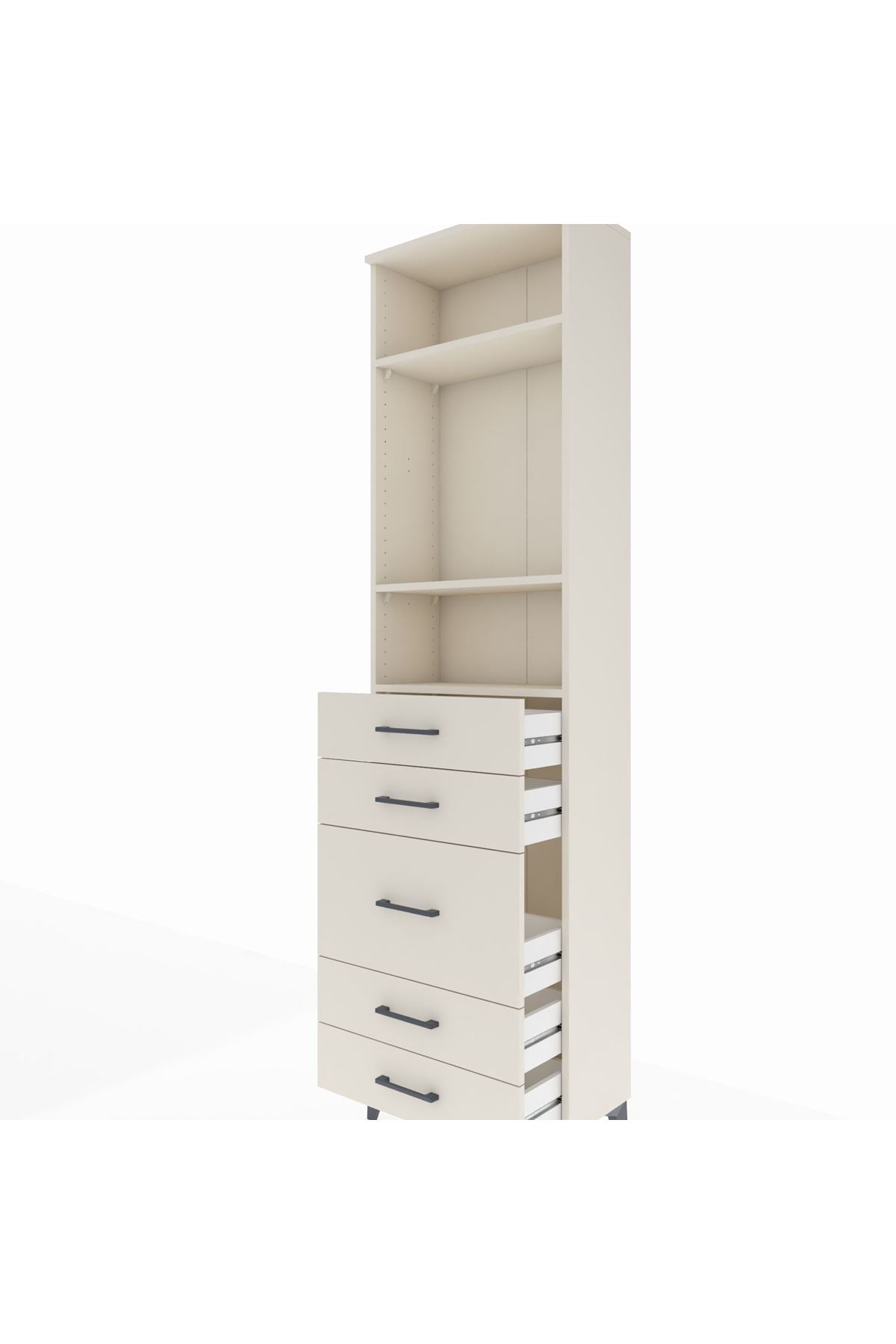 Arges Dolap 3 Raflı 5 Çekmeceli 60x30x221 - S29M120V1A