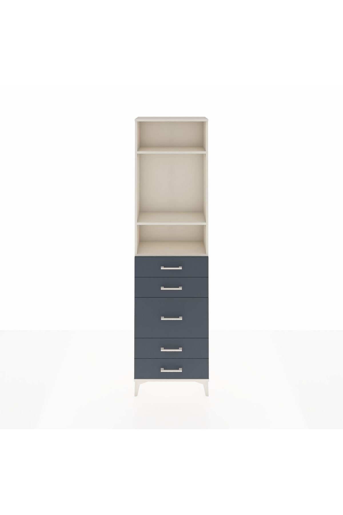 Arges Dolap 3 Raflı 5 Çekmeceli 60x30x221 - S29M120V2A