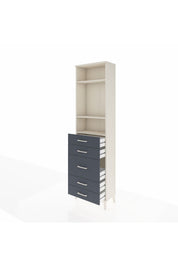 Arges Dolap 3 Raflı 5 Çekmeceli 60x30x221 - S29M120V2A