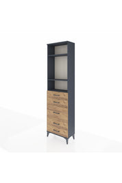 Arges Dolap 3 Raflı 5 Çekmeceli 60x30x221 - S29M120V6A
