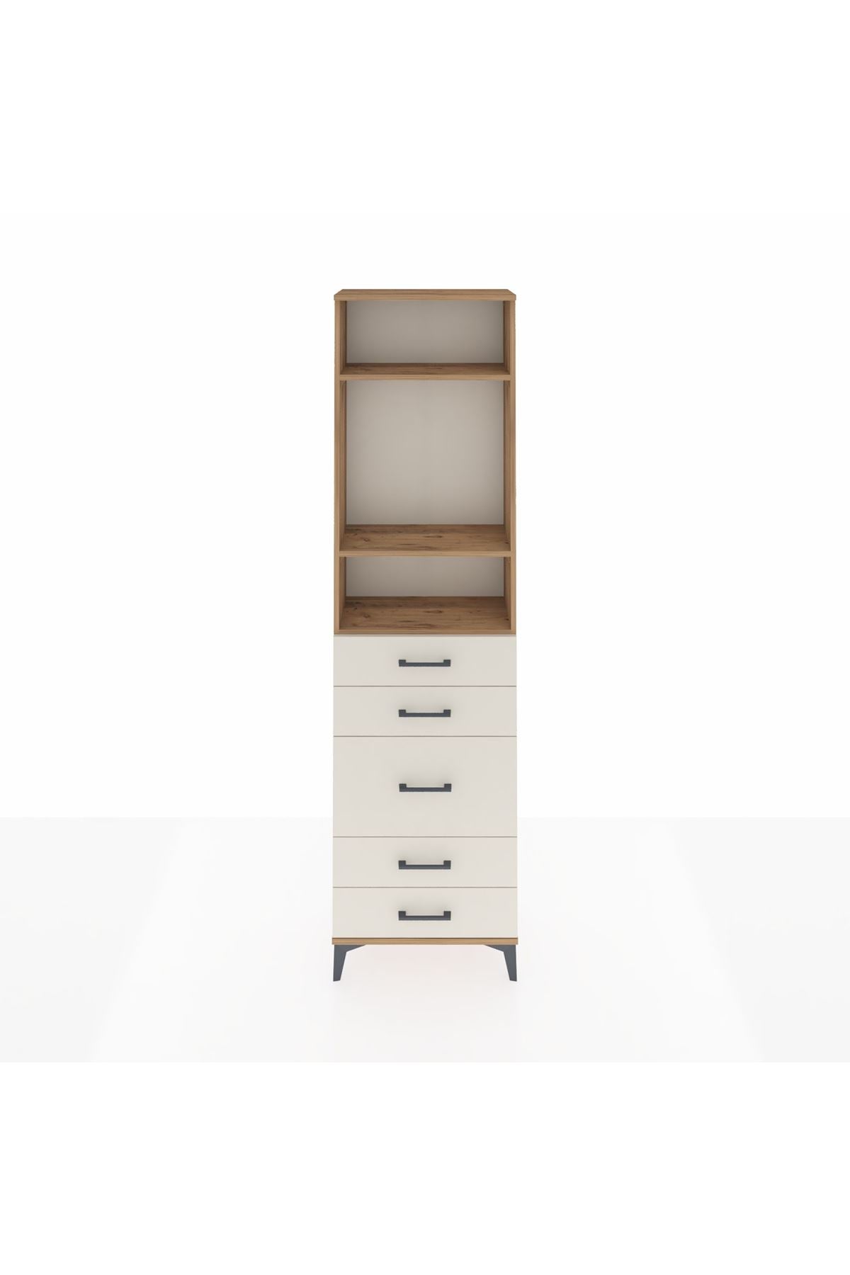 Arges Dolap 3 Raflı 5 Çekmeceli 60x30x221 - S29M120V7A