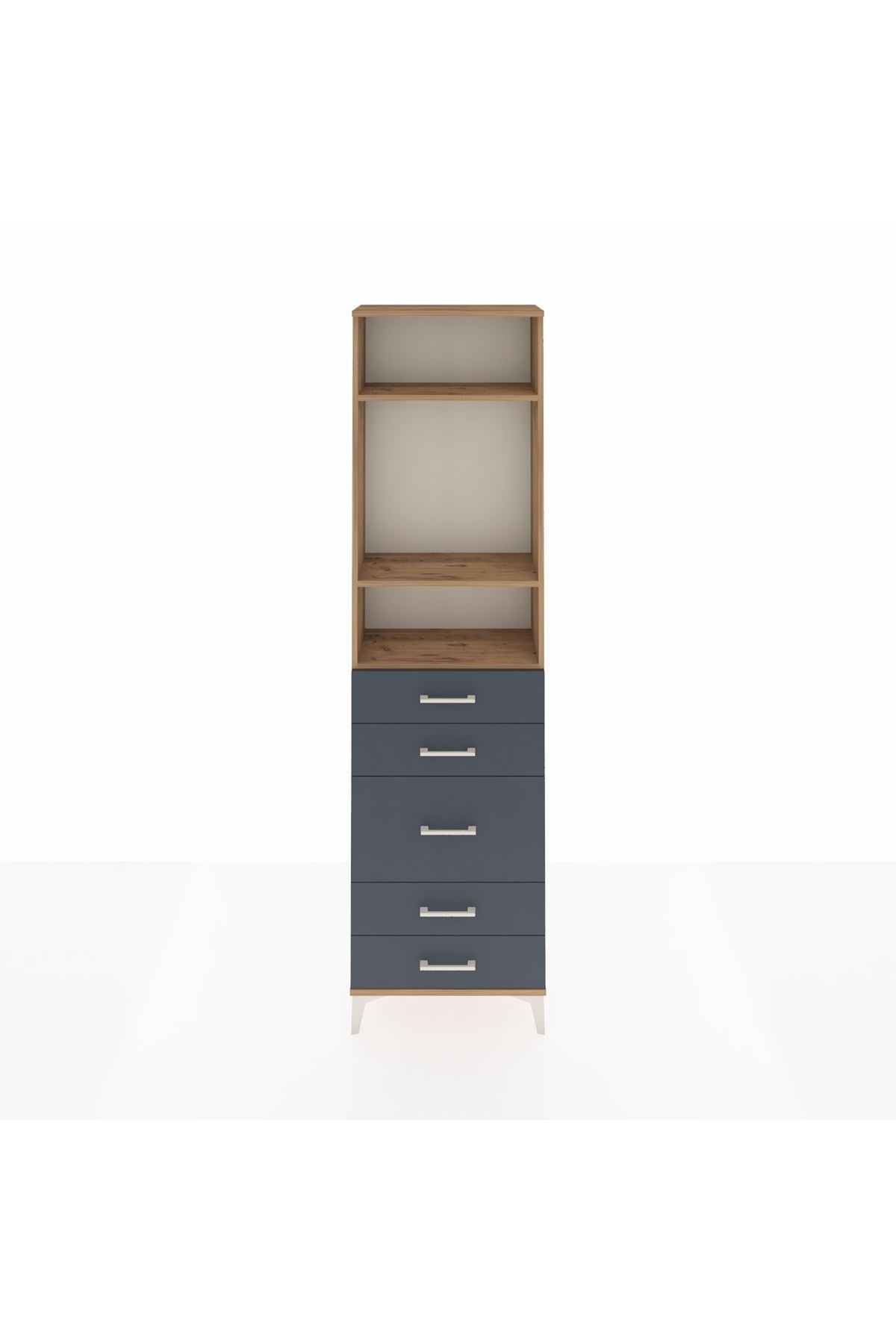 Arges Dolap 3 Raflı 5 Çekmeceli 60x30x221 - S29M120V8A