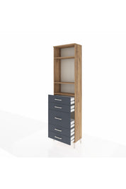 Arges Dolap 3 Raflı 5 Çekmeceli 60x30x221 - S29M120V8A