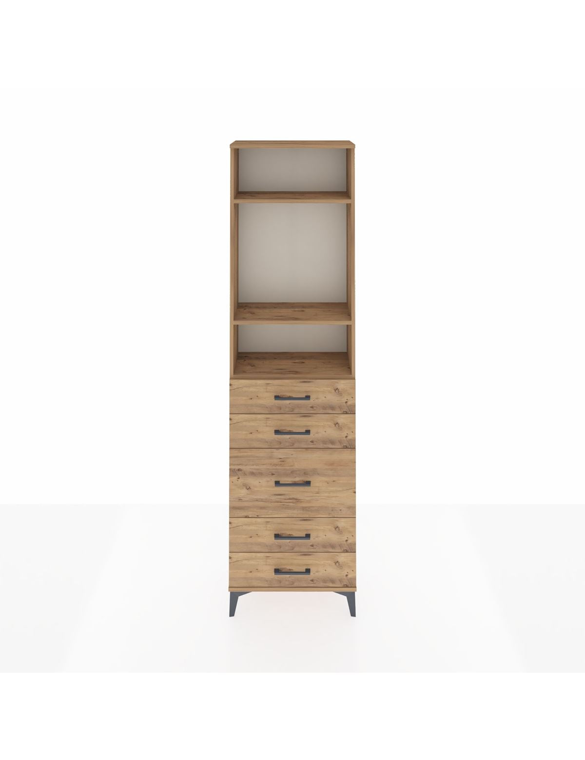 Arges Dolap 3 Raflı 5 Çekmeceli 60x30x221 - S29M120V9A