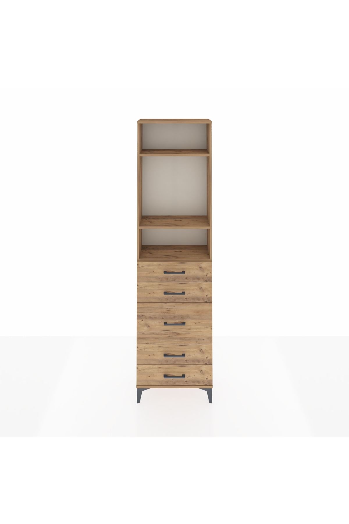 Arges Dolap 3 Raflı 5 Çekmeceli 60x30x221 - S29M120V9A