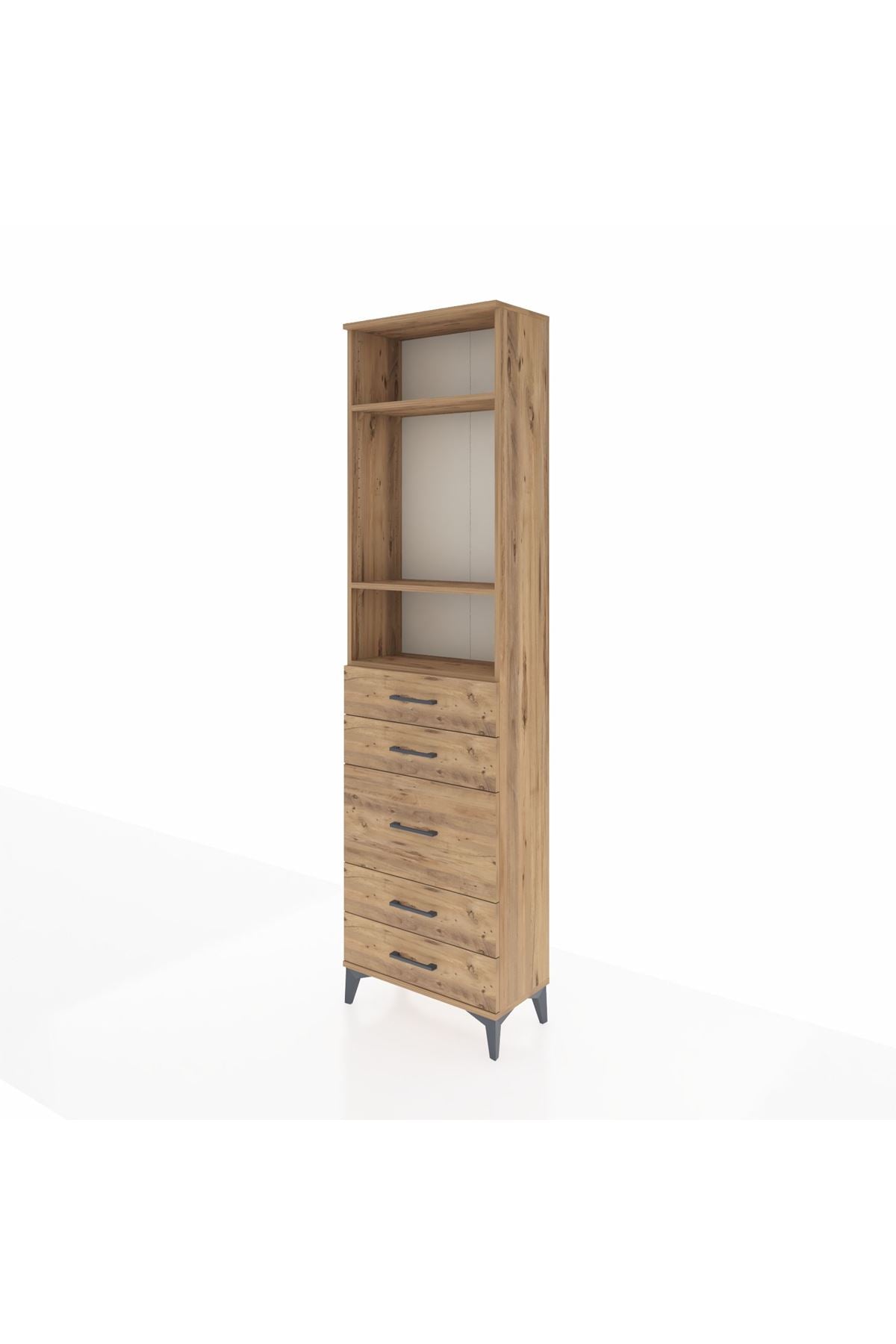 Arges Dolap 3 Raflı 5 Çekmeceli 60x30x221 - S29M120V9A