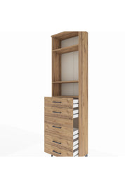 Arges Dolap 3 Raflı 5 Çekmeceli 60x30x221 - S29M120V9A
